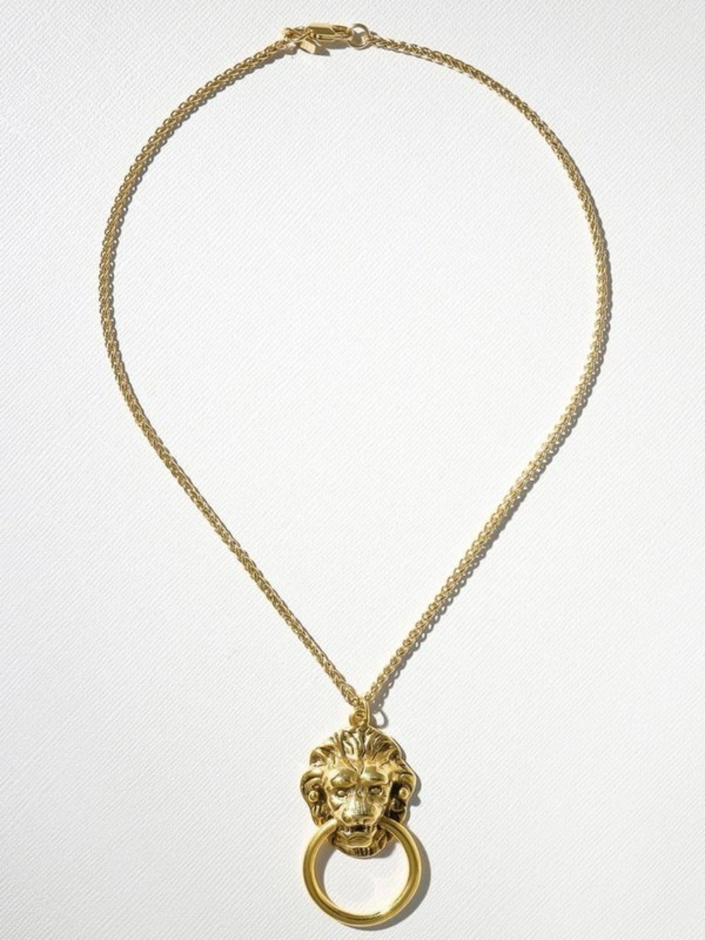 Vanessa Mooney The Vandal Door Knocker Lion Head Necklace